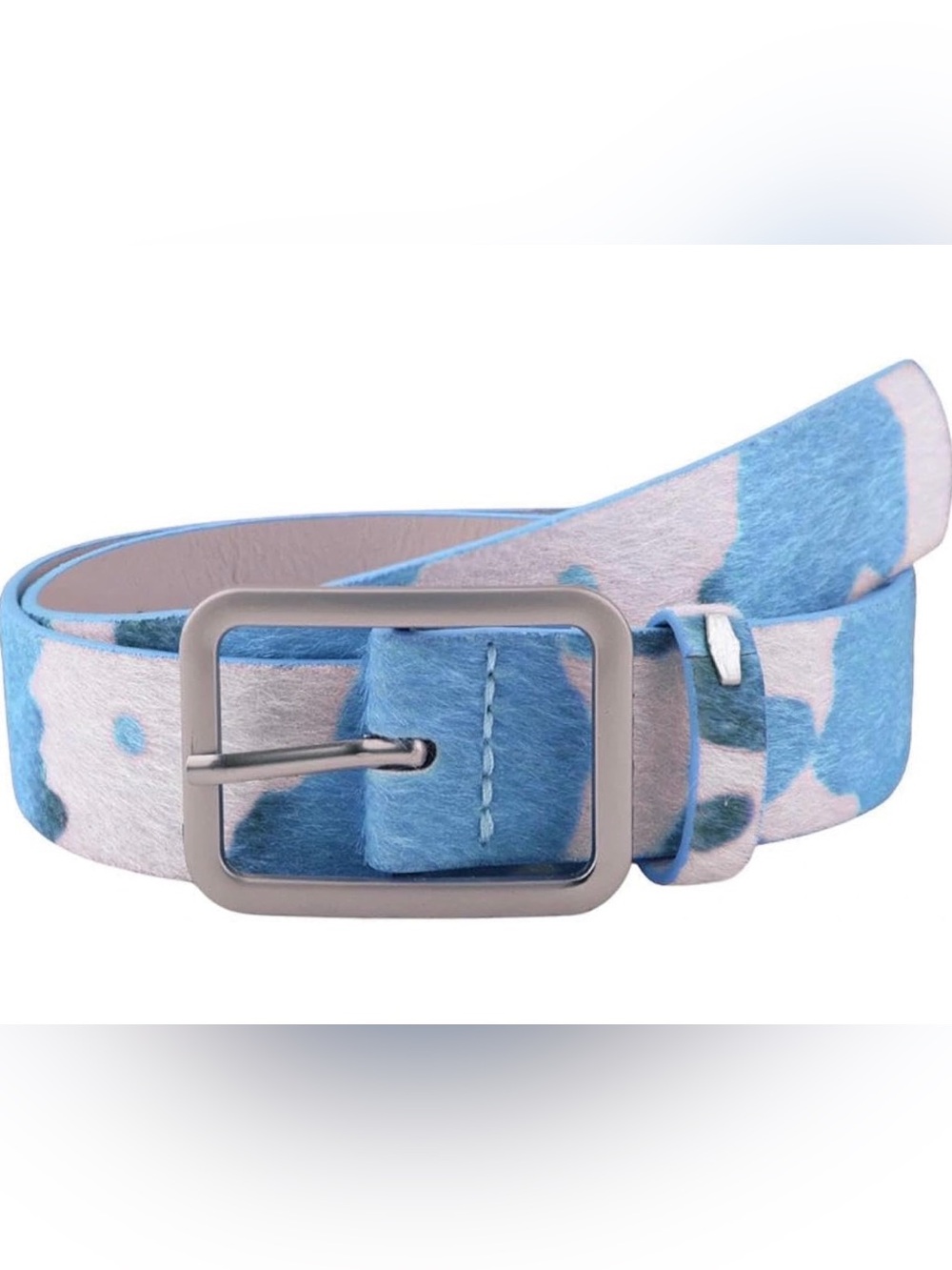 YALLNASL Western Cow Print Belts for Women